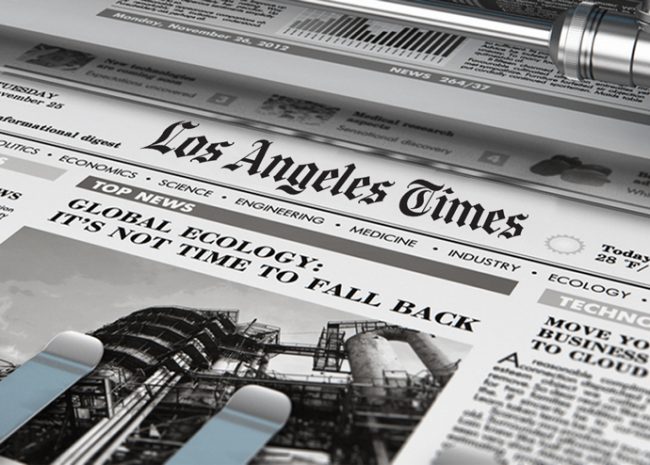 Atlas Capital bought the Los Angeles Times’ massive printing plant from a Harridge Capital partnership (Credit: iStock and the Los Angeles Times)