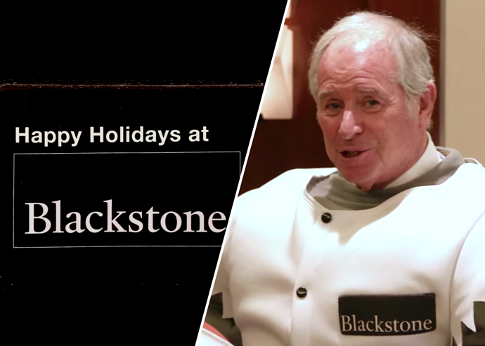 Blackstone Group Unveils “Mr. Stone” Mascot In Holiday Video