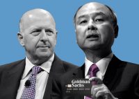 Softbank CEO Masayoshi Son and Goldman Sachs CEO David Solomon (Credit: Getty Images)