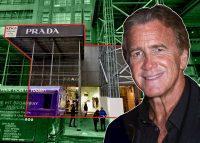 Jeff Sutton and the Prada storefront at 724 Fifth Avenue (Credit: Google Maps)