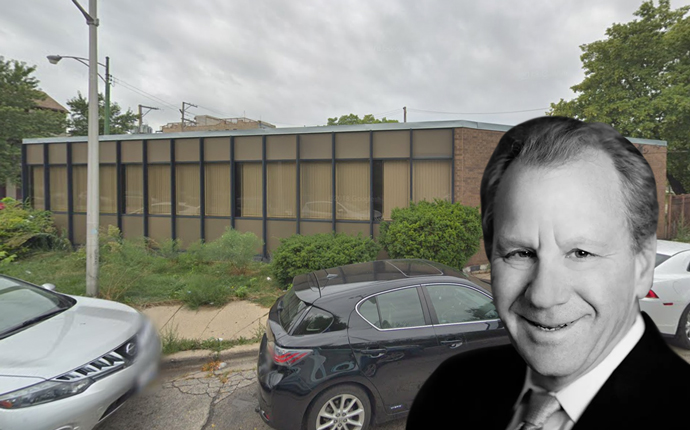 Bond Companies co-founder and President Robert Bond & 1140 West Erie Street in West Town (Credit: Google Maps)