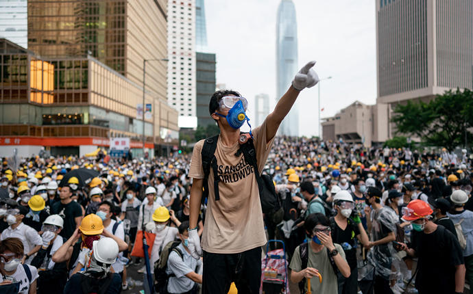 Protesters in Hong Kong (Credit: Getty Images)