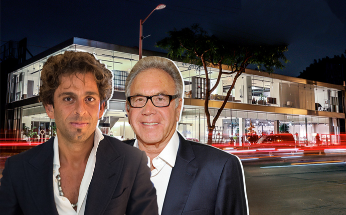 From left: Michael Shabani, James Randall, and 8840 Beverly Boulevard (Credit: Getty Images)