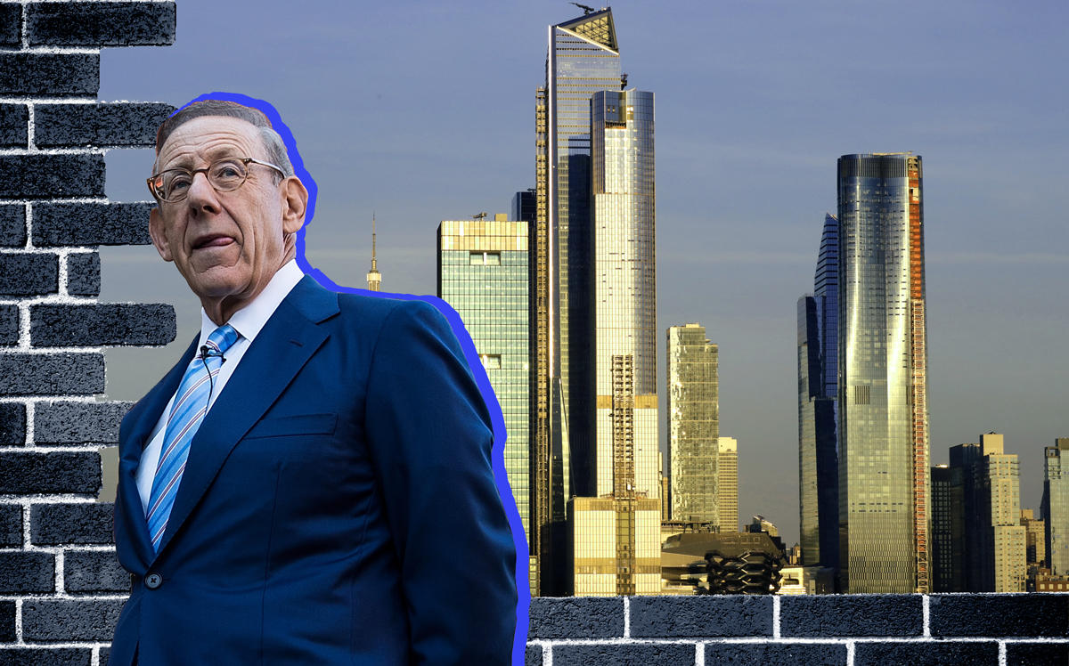Related Companies chairman Stephen Ross and Hudson Yards (Credit: Getty Images)