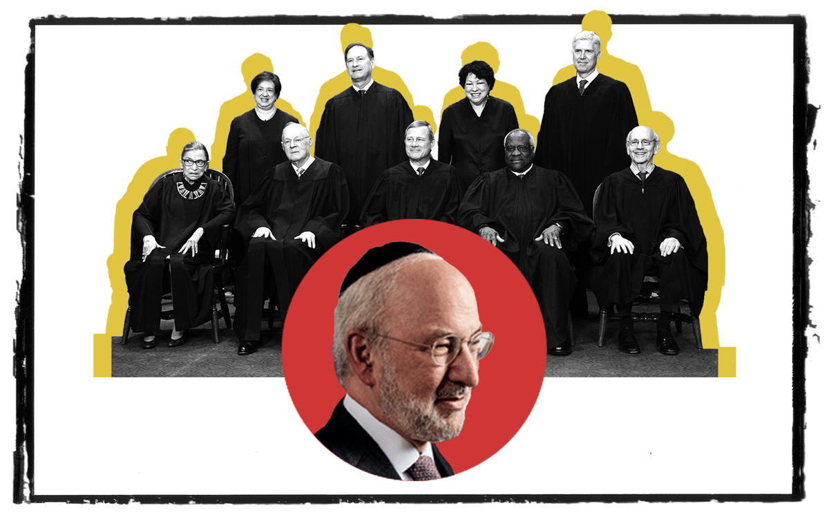 Clipper Equity's David Bistricer (inset) and the US Supreme Court (Credit: RealInsight and Getty Images)