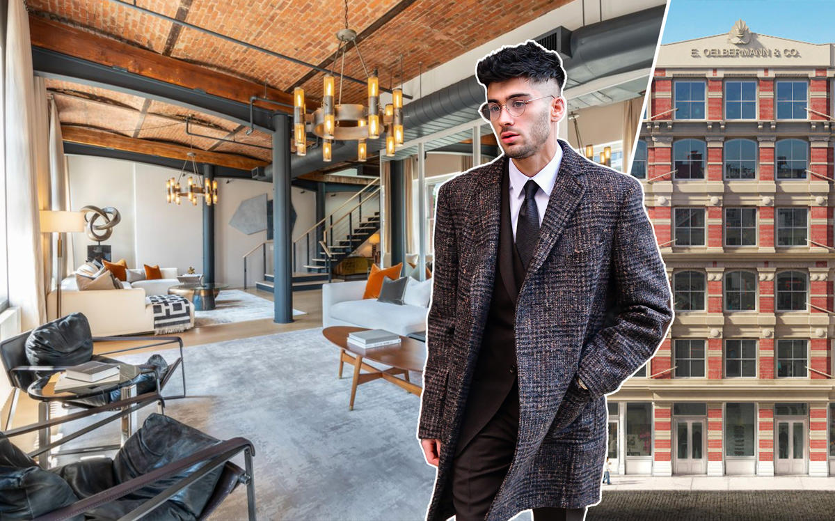 Zayn Malik and the penthouse at 57 Greene Street (Credit: Getty Images and StreetEasy)