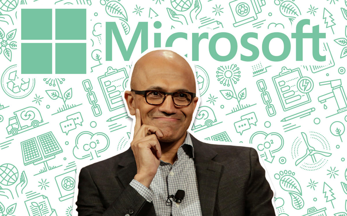 Microsoft CEO Satya Nadella (Credit: Getty Images and Microsoft)