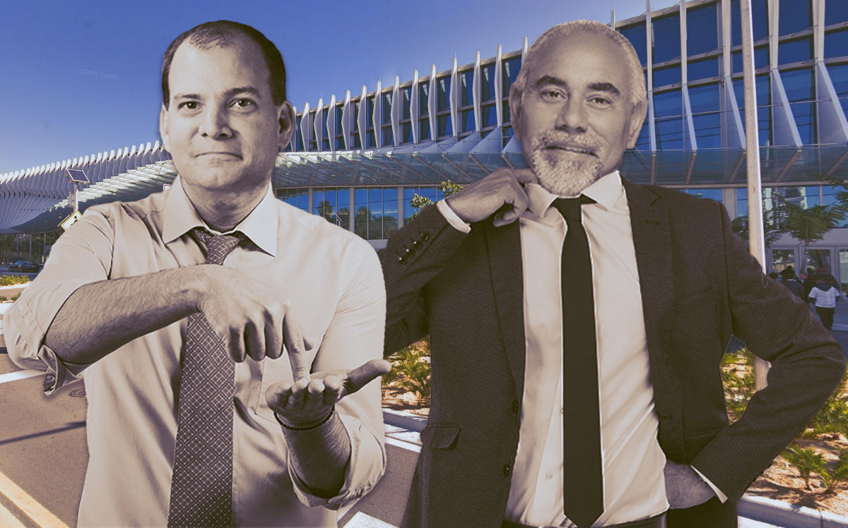 Clark Construction CEO Robert Moser Jr., Miami Beach City Manager Jimmy Morales and Miami Beach Convention Center (Credit: iStock, Google Maps)