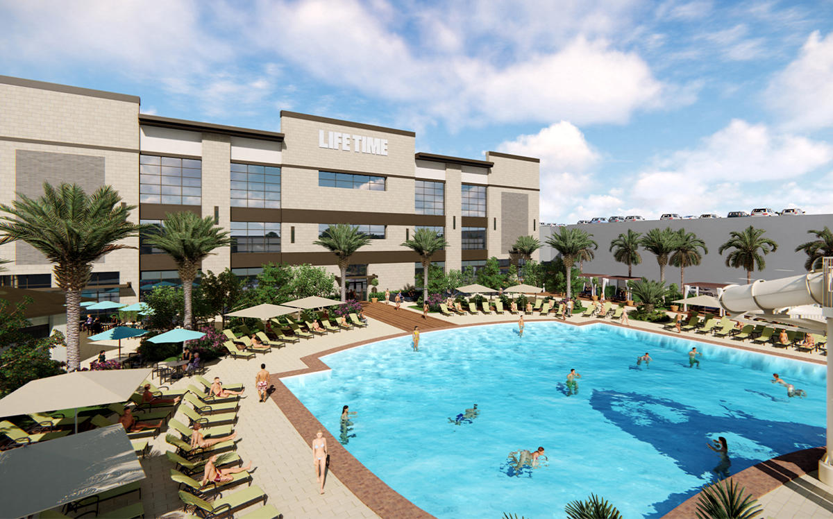 Rendering of Life Time’s resort at The Falls