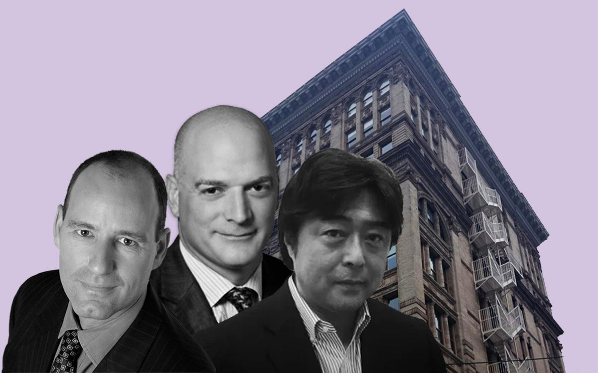 From left: Savanna’s founding partners, Christopher Schlank and Nicholas Bienstock, Tokyo Trust Capital CEO Minoru Machida and 434 Broadway
