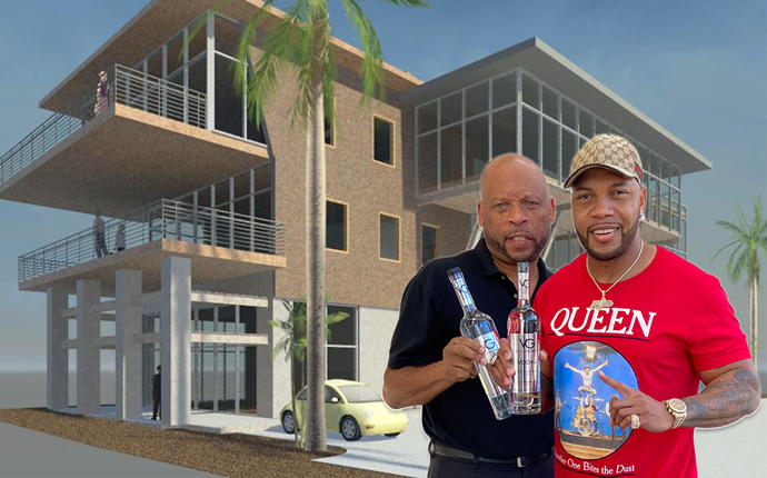 Rendering of the project, Victor G. Harvey, Sr. and Flo Rida