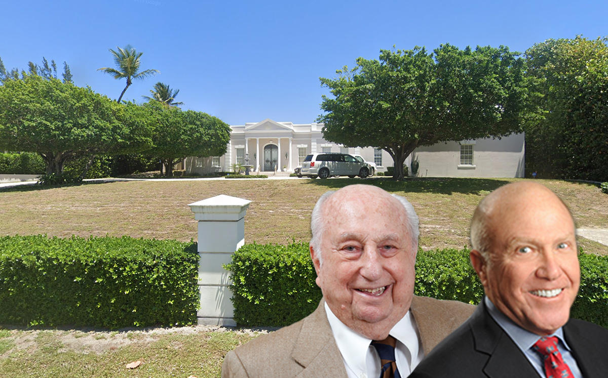 Carl Panattoni, Raymond G. Perelman and 965 North Ocean Boulevard in Palm Beach (Credit: Panattoni, PennToday, and Google Maps)