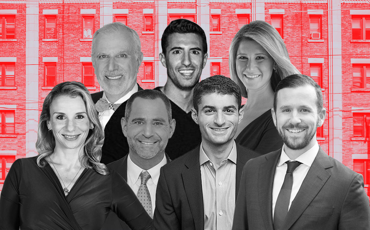 Top row, from left: Warburg Realty's Frederick Peters, Compass' Rory Golod and R New York's Stefani Berkin; bottom row, from left: Bohemia Realty Group's Sarah Saltzberg, Corcoran Group’s Gary Malin, Triplemint's Philip Lang and Bold New York's Jordan Sachs