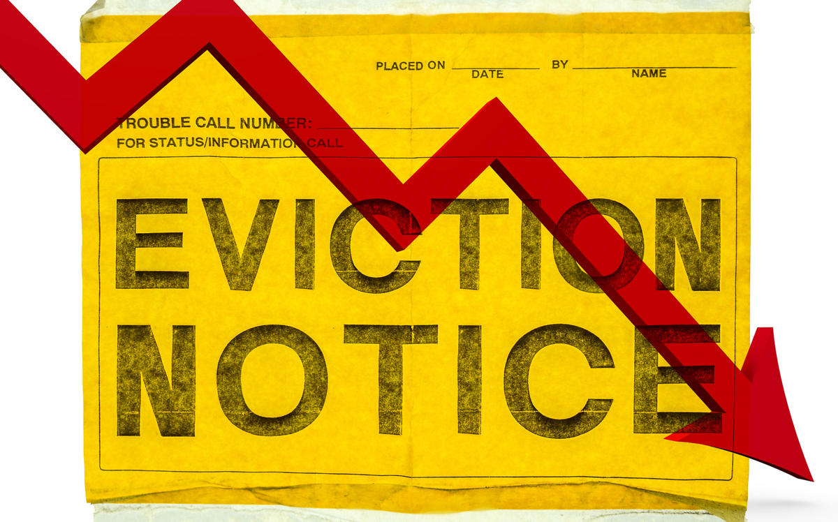 Evictions are going down in parts of the city where Right to Counsel applies, sparking a push to expand the law. (Credit: iStock)