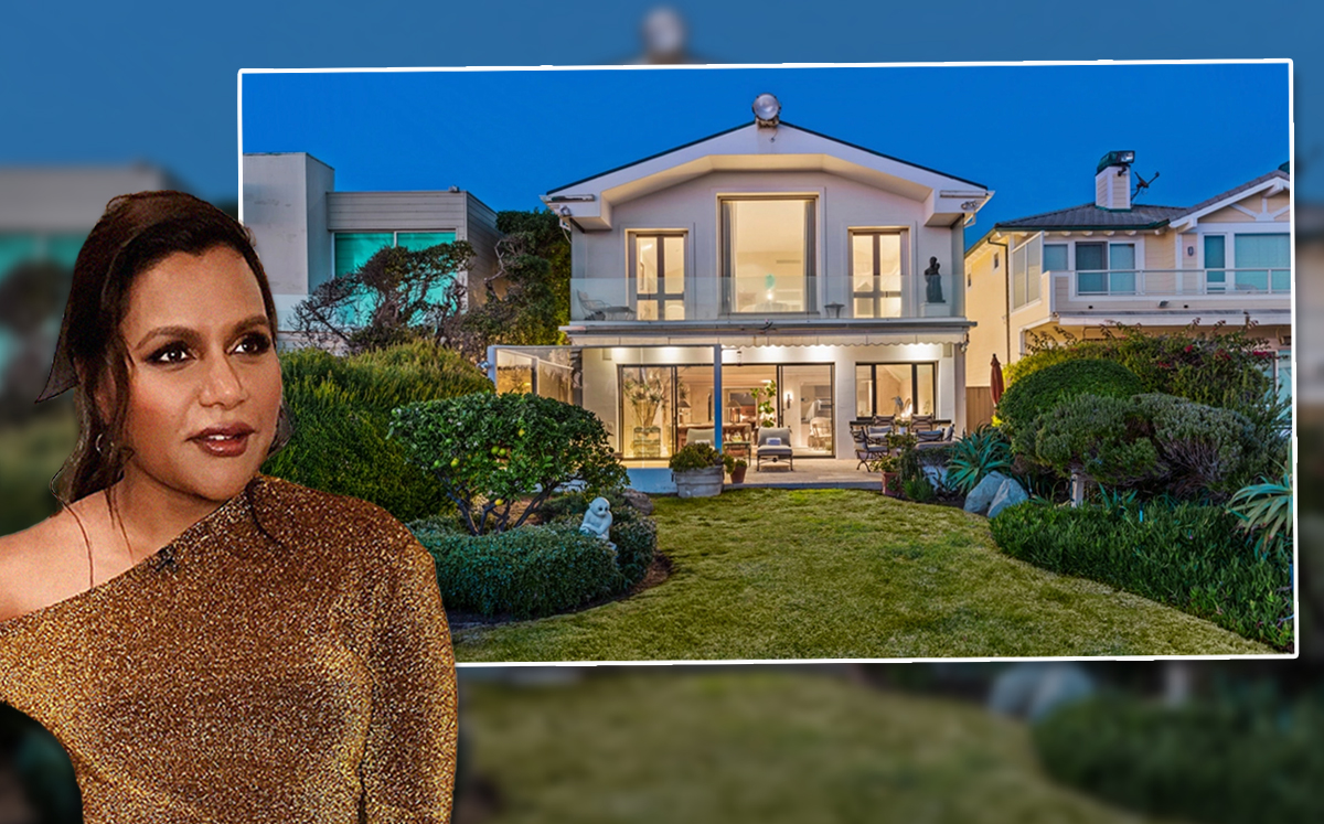 Mindy Kaling and her new oceanfront home in Malibu (Credit: Mike Helfrich and MindyAsst/Wikipedia)