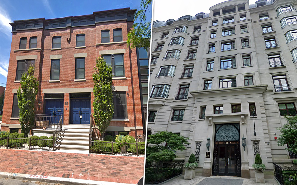 From left: 438 W. Eugenie St. and 65 E. Goethe St. (Credit: Google Maps)