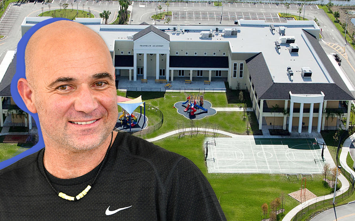 Andre Agassi and Franklin Academy at 5000 Southwest 207th Terrace (Credit: Getty Images)