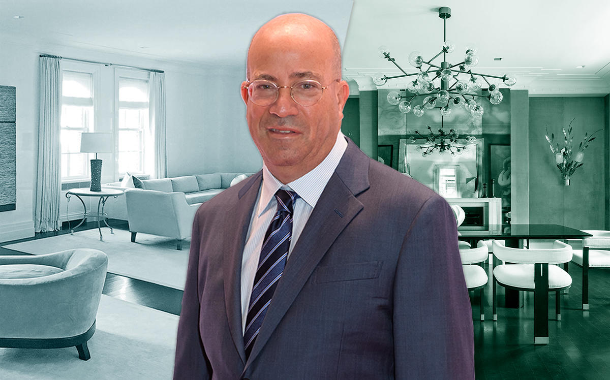 Jeff Zucker and 32 East 64th Street, Apt 3W (Credit: Getty Images)