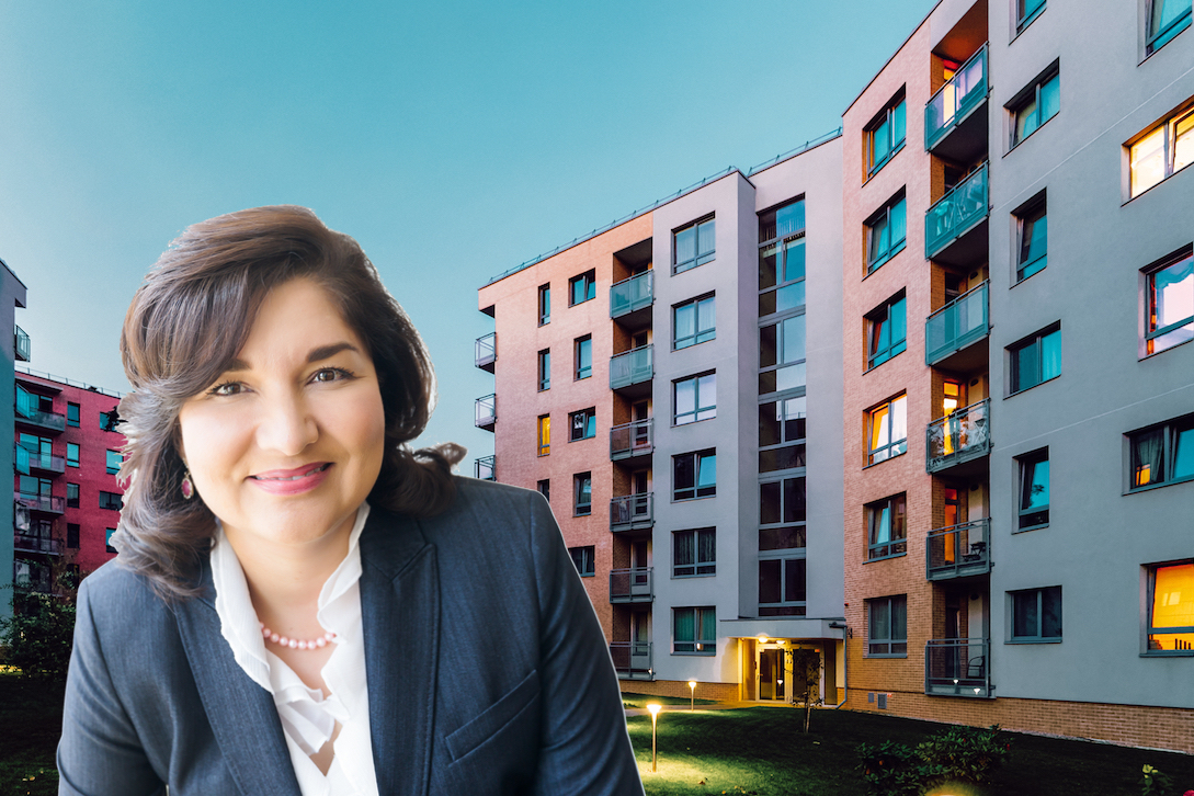 LA Chamber of Commerce, under CEO Maria Salinas, explores ballot measure doubling density of resi buildings. (Photo credit: iStock Photo, LA Chamber of Commerce.)