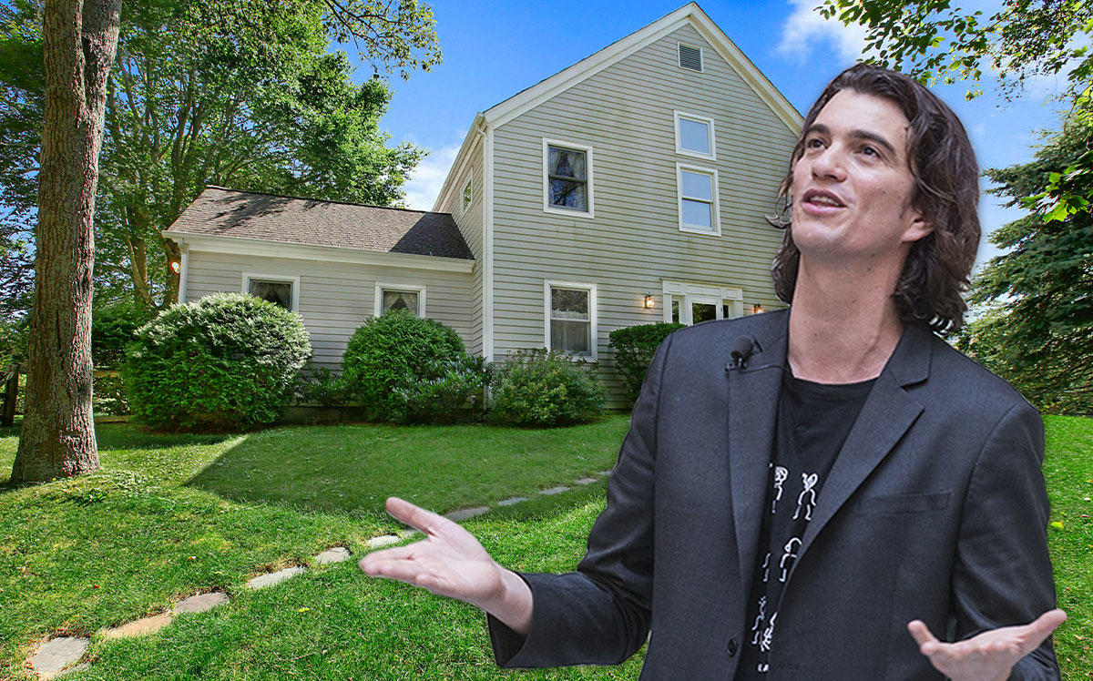 Adam Neumann and his Hamptons home (Credit: Jackal Pan/Visual China Group via Getty Images, Out East)