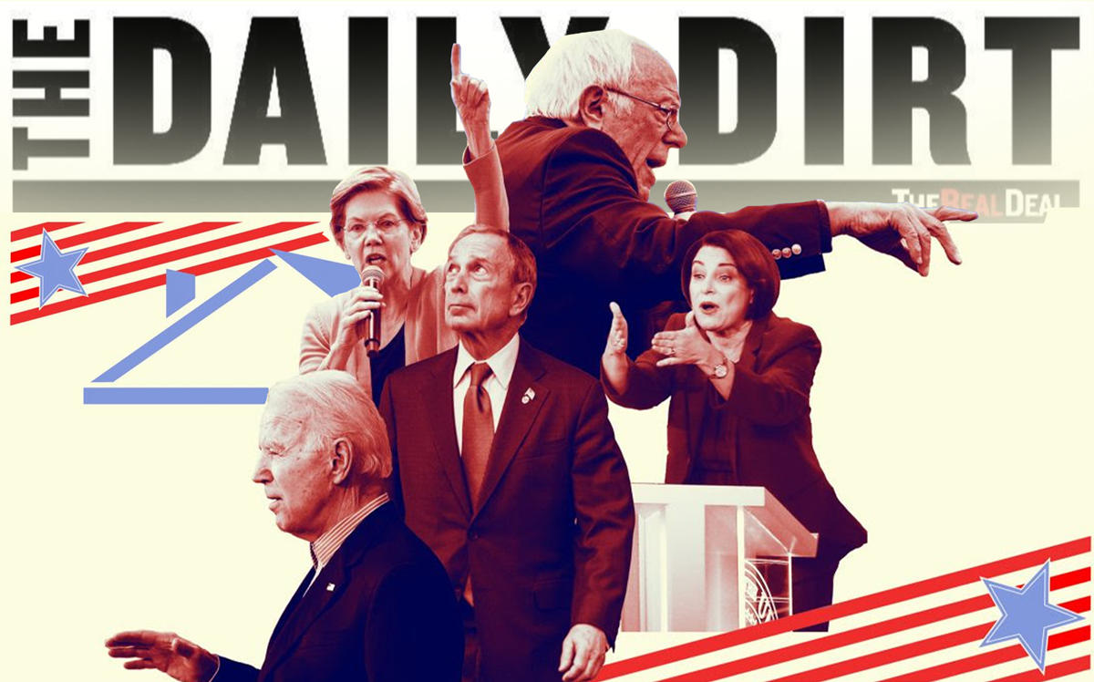 From left: Joe Biden, Elizabeth Warren, Michael Bloomberg, Bernie Sanders and Amy Klobuchar (Credit: Getty Images)