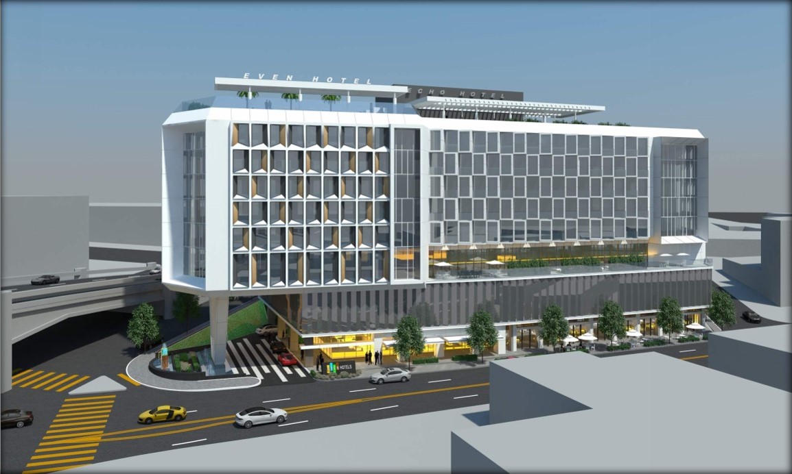EKN Development Partner’s proposed Echo Park Hotel rendering