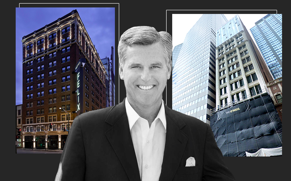 Founder, President and CEO of Oxford Capital Group John Rutledge with Hotel Felix and Hotel Julian (Credit: Oxford Capital Group, Hotel Felix and Google Maps)