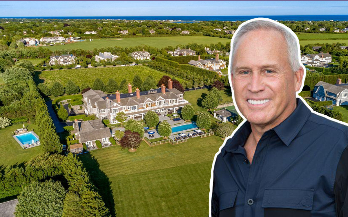 Joe Farrell and 612 Halsey Lane (Credit: Mark Sagliocco/Getty Images for Hamptons Magazine, Saunders Realty)