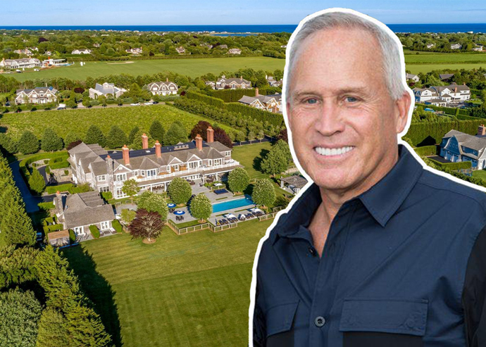 Joe Farrell and 612 Halsey Lane (Credit: Mark Sagliocco/Getty Images for Hamptons Magazine, Saunders Realty)