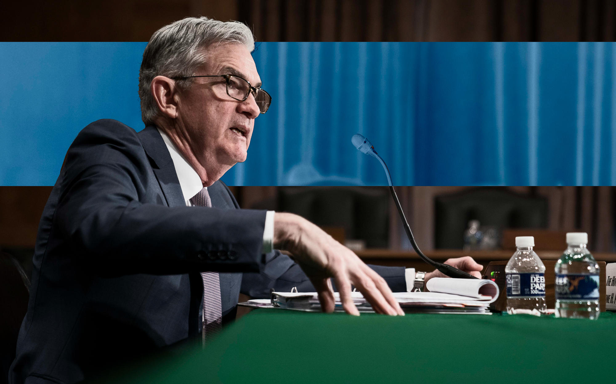 Federal Reserve Chairman Jerome Powell (Photo by Sarah Silbiger/Getty Images)