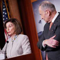 House Speaker Nancy Pelosi and Senate Minority Leader Charles Schumer (Photo by MANDEL NGAN/AFP via Getty Images)