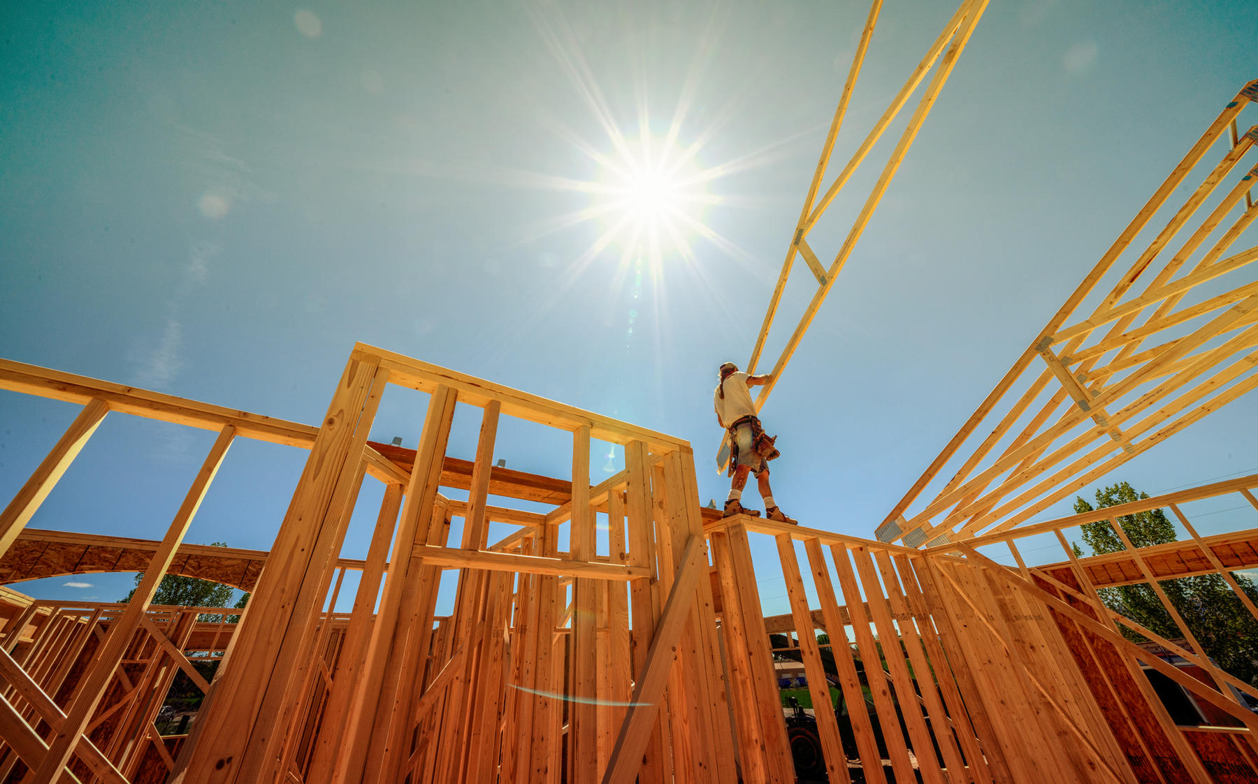 The spread of the coronavirus slowed new residential construction across the U.S. in March, with housing starts dropping 22%, a Census report shows. (Credit: iStock)