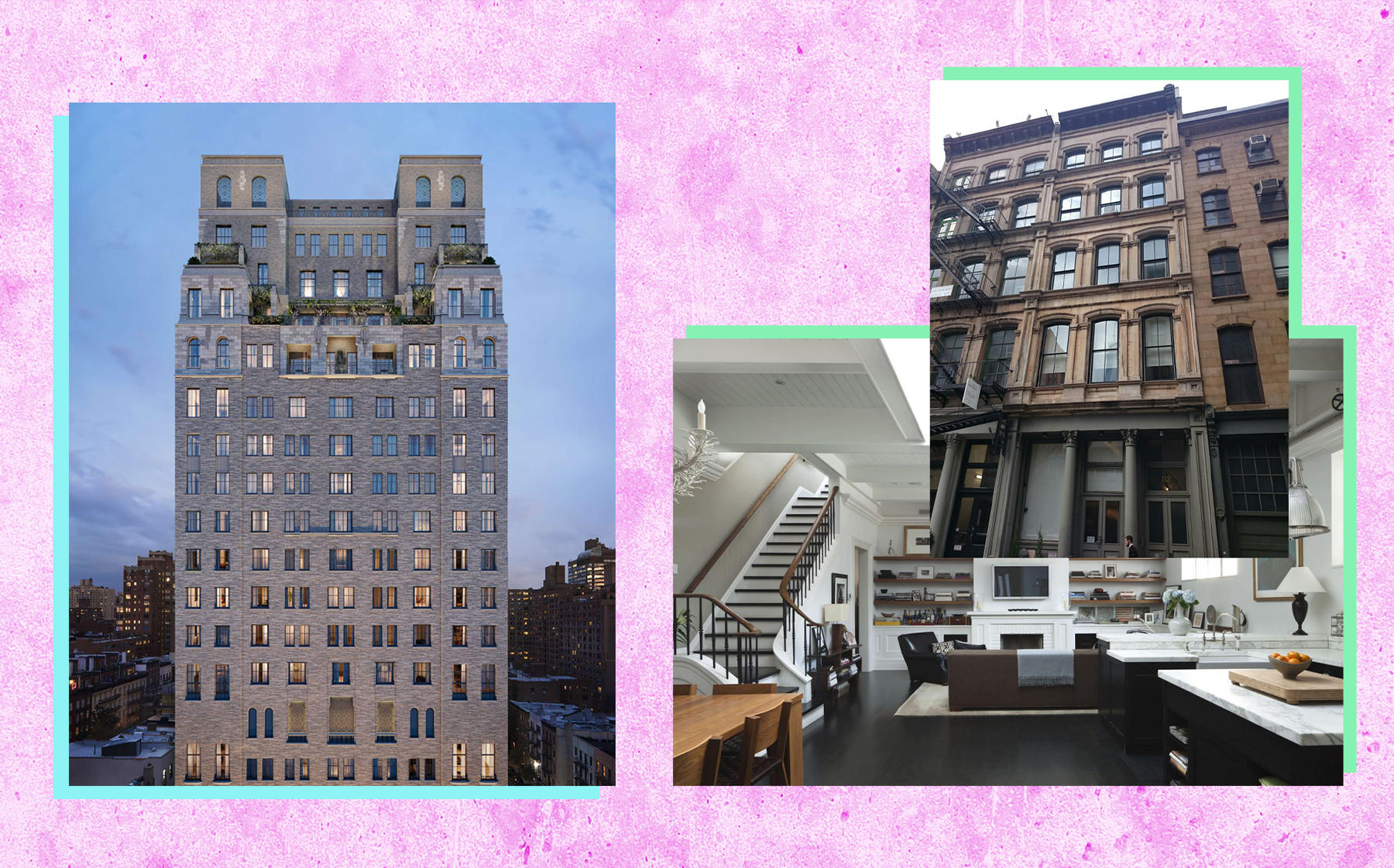 301 East 80th Street and the penthouse at 112 Franklin Street (Credit: Beckford Tower and Atelier)