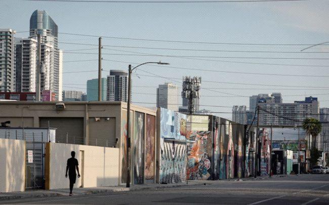 The streets in Wynwood are empty (Credit: Joe Raedle/Getty Images)