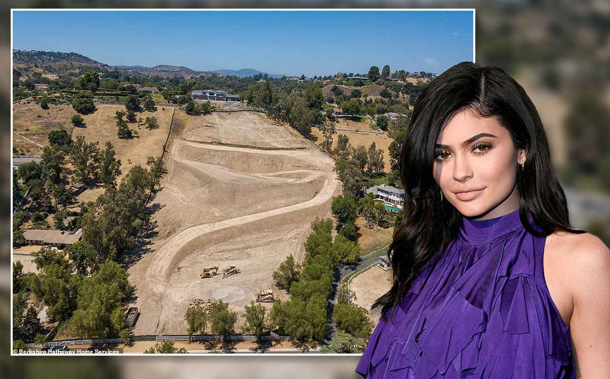 Kylie Jenner and the property (Credit: Frazer Harrison/Getty Images, and Marc Shevin/Berkshire Hathaway Home Services)