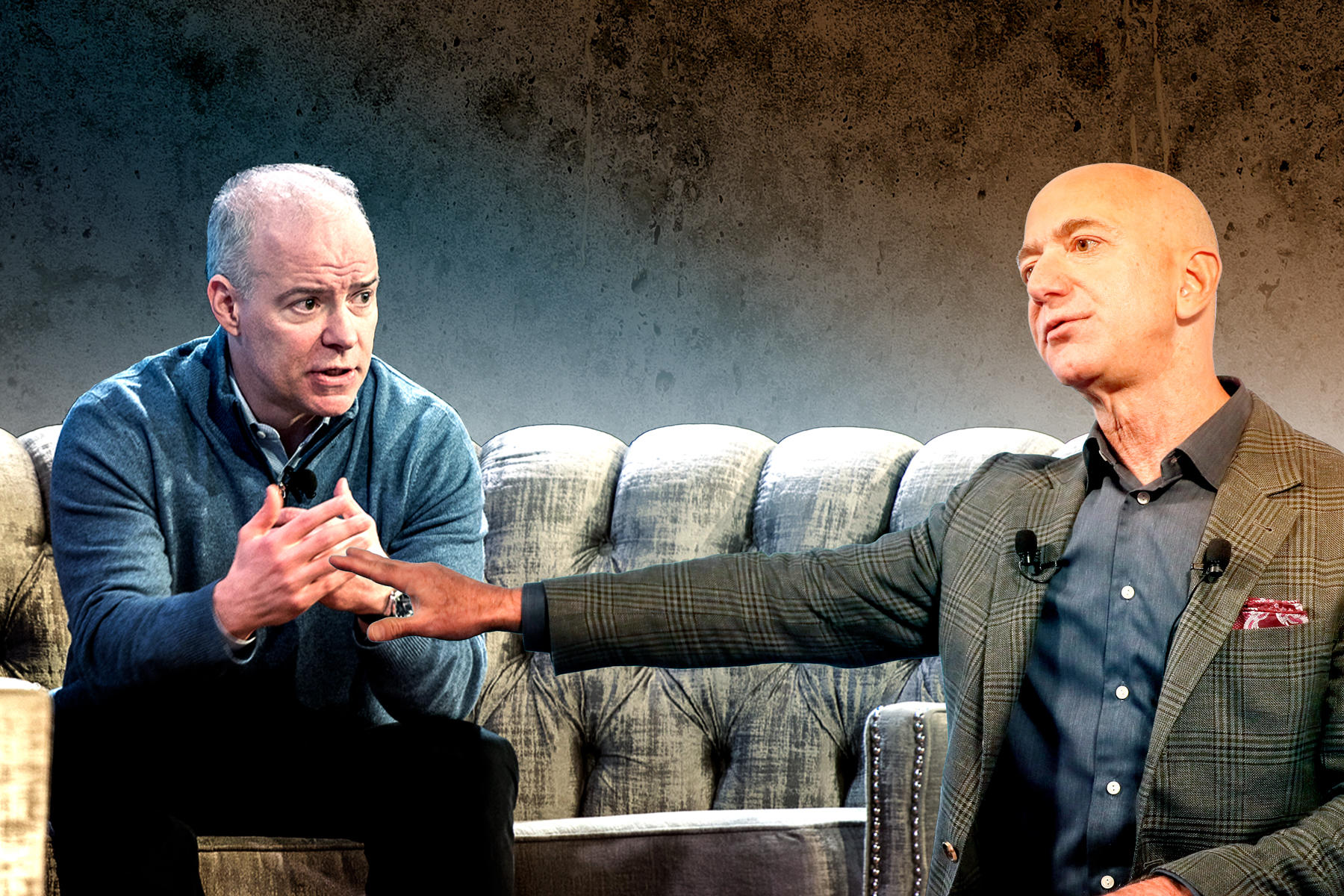 Realogy CEO Ryan Schneider and Amazon CEO Jeff Bezos (Credit: Bezos via Paul Morigi/Getty Images for Amazon)