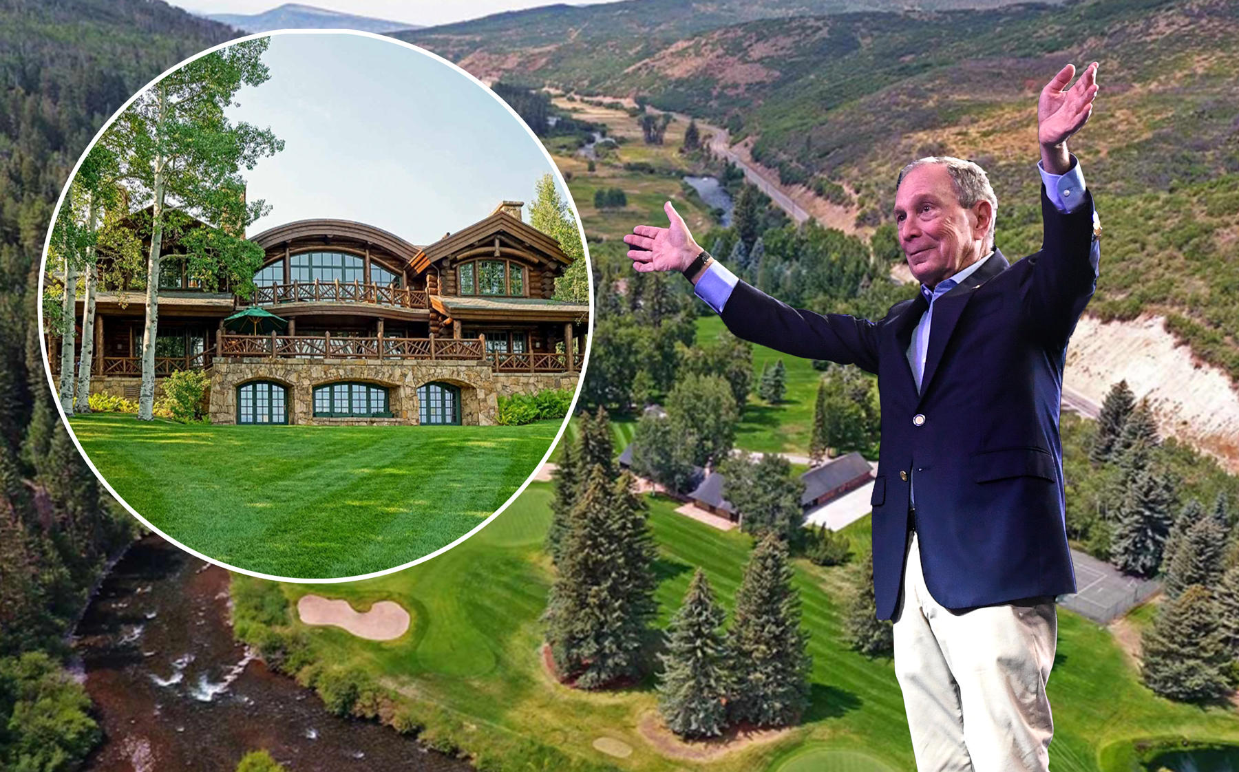 Michael Bloomberg and the Westlands in Meeker, Colorado (Credit: Bloomberg by Toni L. Sandys/The Washington Post via Getty Images)