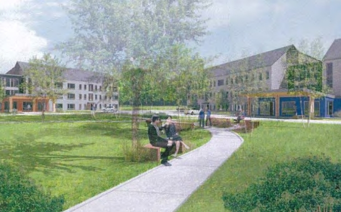 A rendering of the Cedar Pointe project (Credit: Dakota Partners)