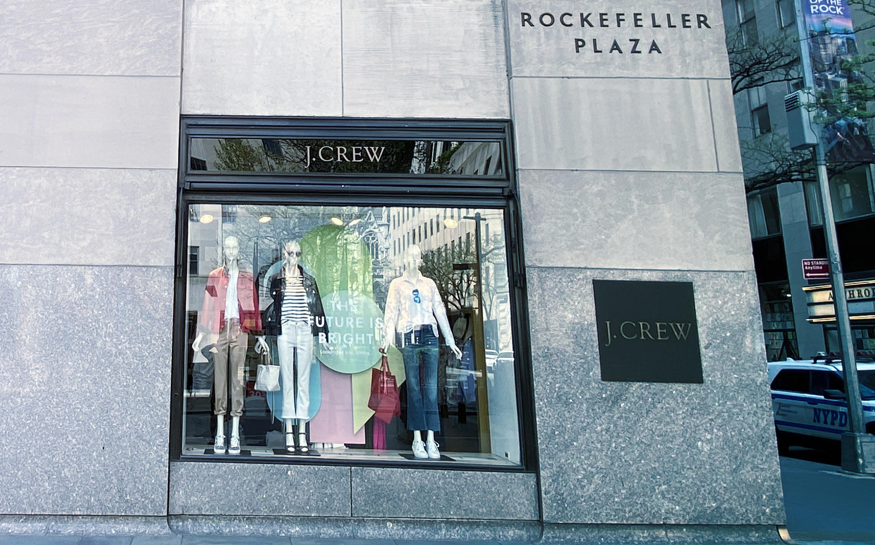A J. Crew storefront in New York (Photo by Rob Kim/Getty Images)