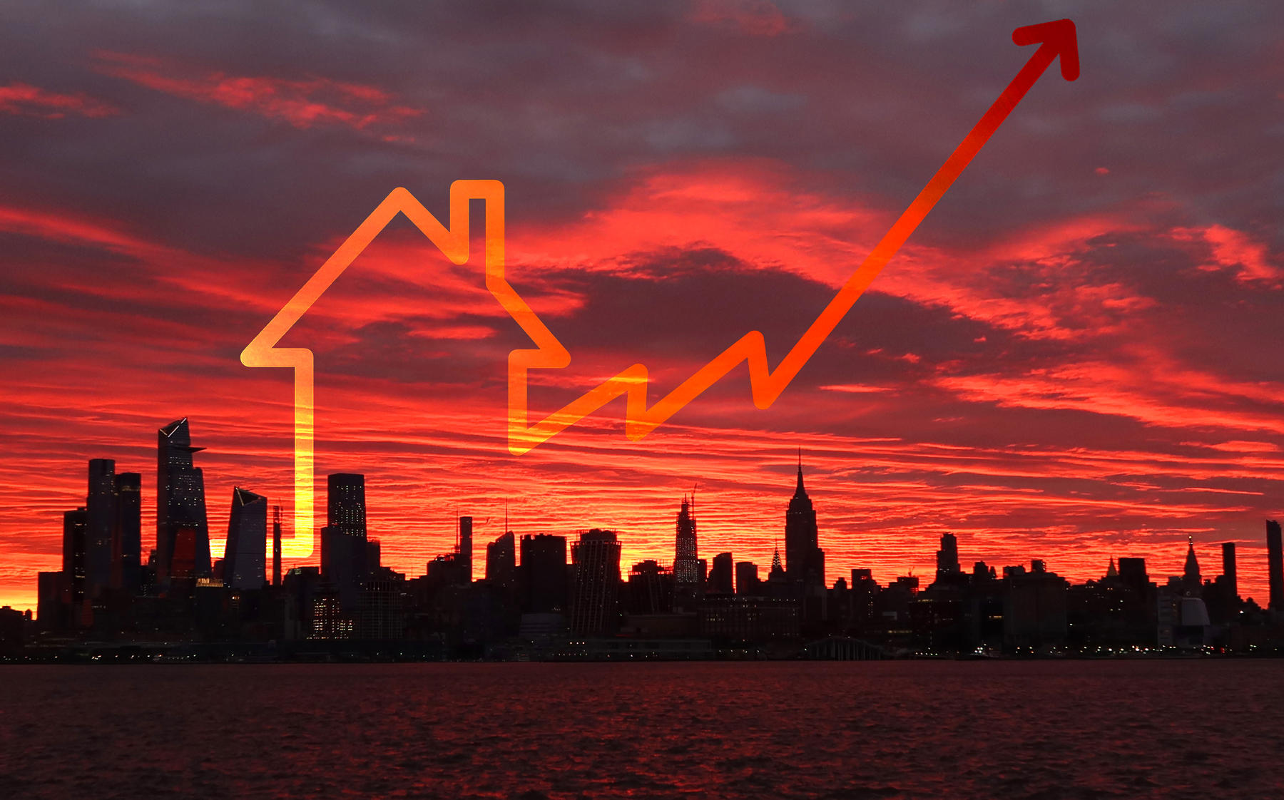 The number of homes newly listed last week in Manhattan rose 39% from the previous week (Credit: Gary Hershorn/Getty Images; iStock)
