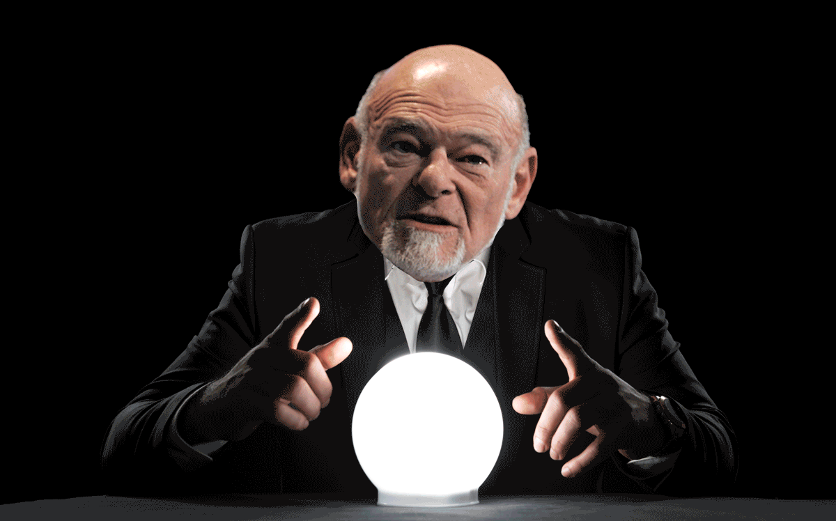 Photo illustration of  Sam Zell by The Real Deal
