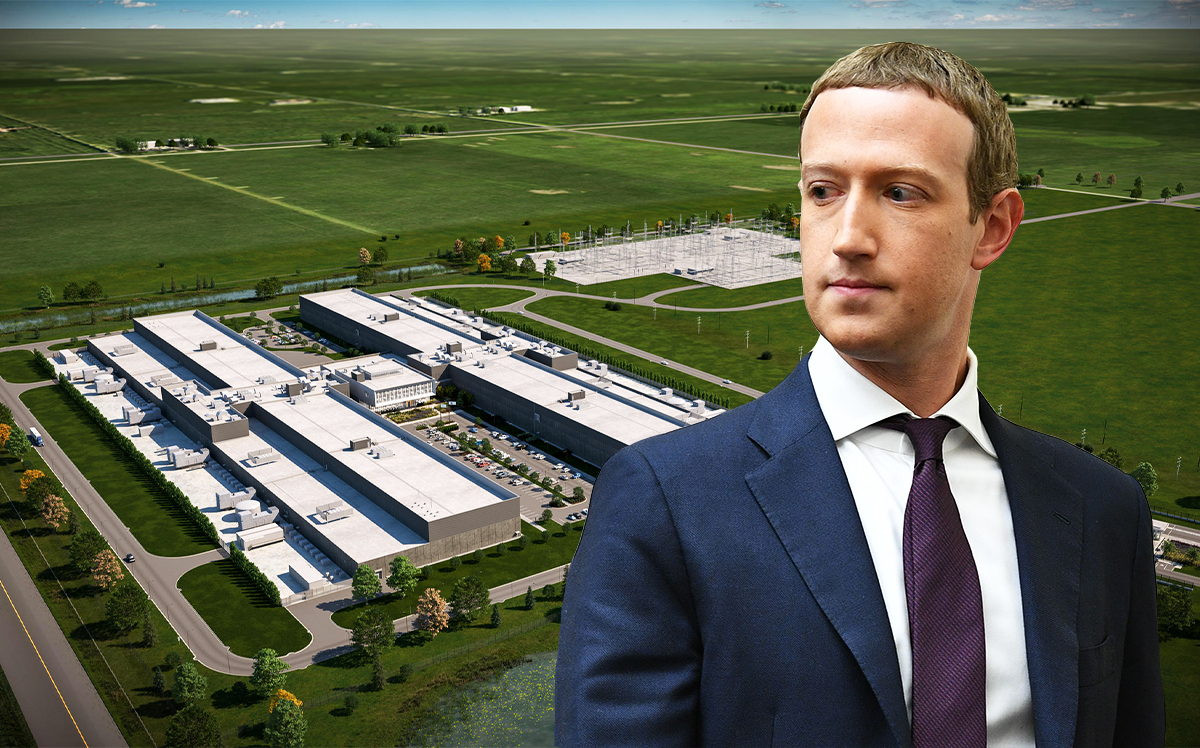 Mark Zuckerberg and Facebook's proposed data center in Dekalb (Mandel Ngan/AFP/Getty)