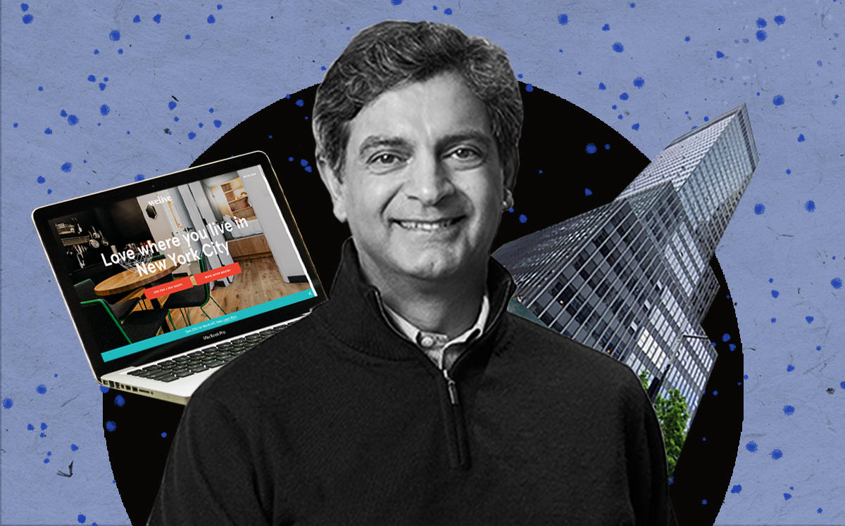Sandeep Mathrani, the WeLive website and 110 Wall Street (Google Maps)