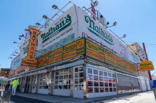 Nathan's Famous restaurant in Coney Island (Getty)