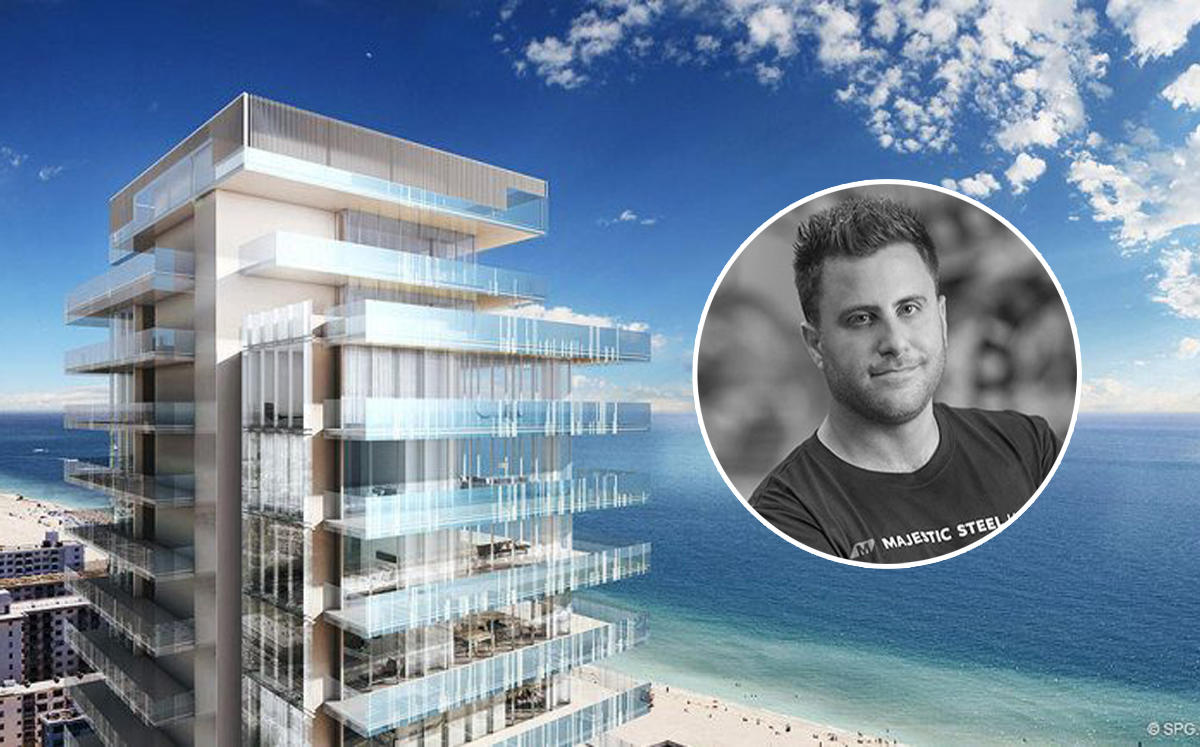 Todd Leebow and Glass in South Beach (Credit: AMM, Seaside Properties Group)