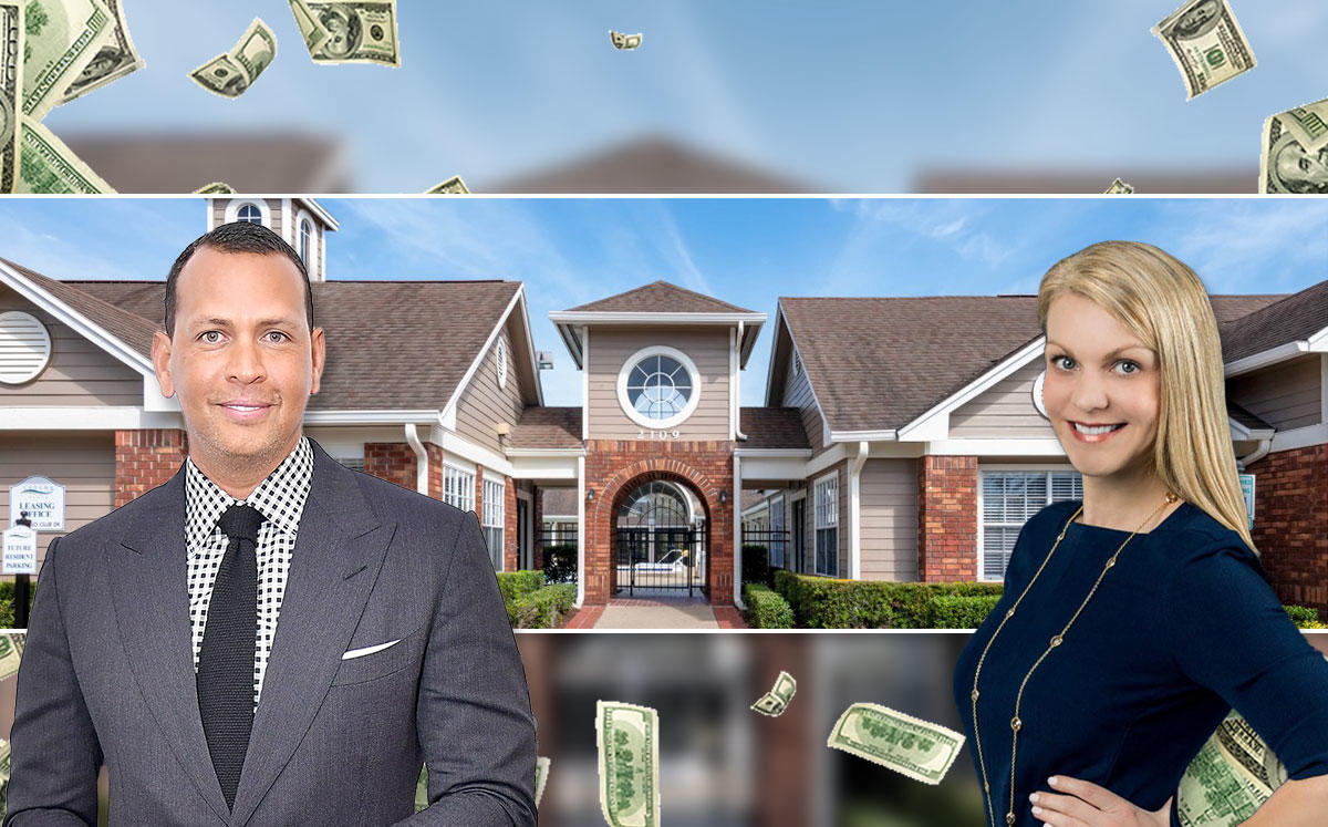 Alex Rodriguez and Erin Knight with Laguna Place in Kissimmee (Credit: Michael Loccisano/Getty Images)
