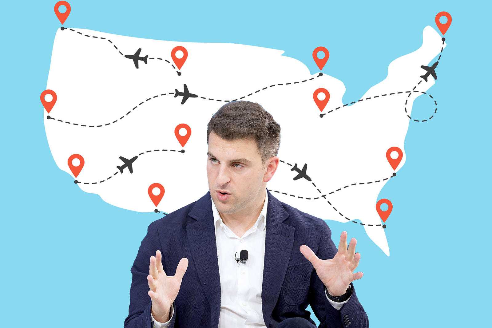 Airbnb CEO Brian Chesky (Getty, iStock)