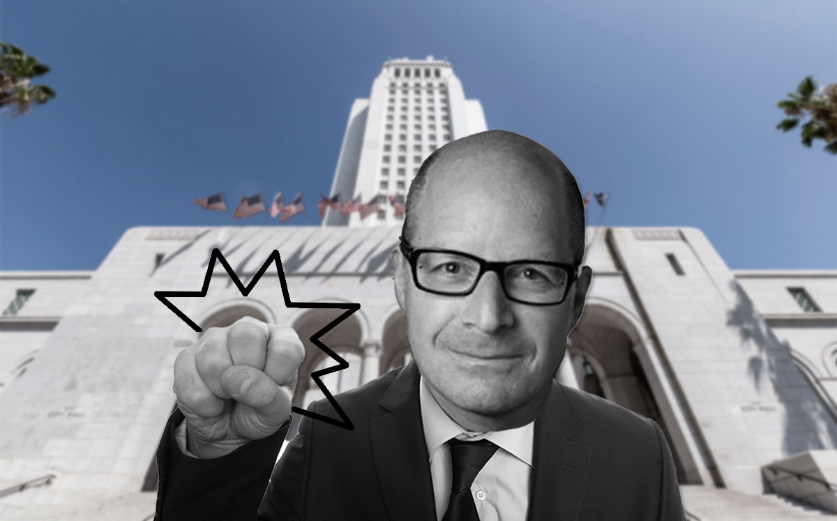 Daniel Yukelson of Apartment Association of Greater L.A. and L.A. City hall (Credit: iStock)