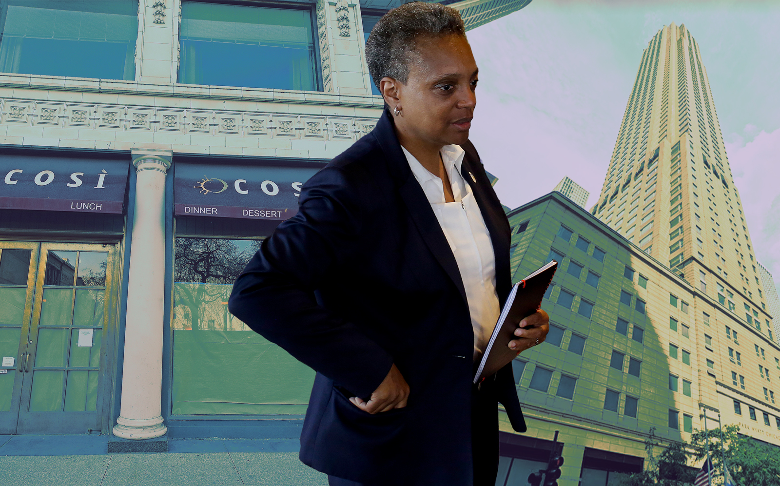 Mayor Lori Lightfoot said the city may have to raise property taxes to make up for some of the economic losses it sustained from the coronavirus closures
