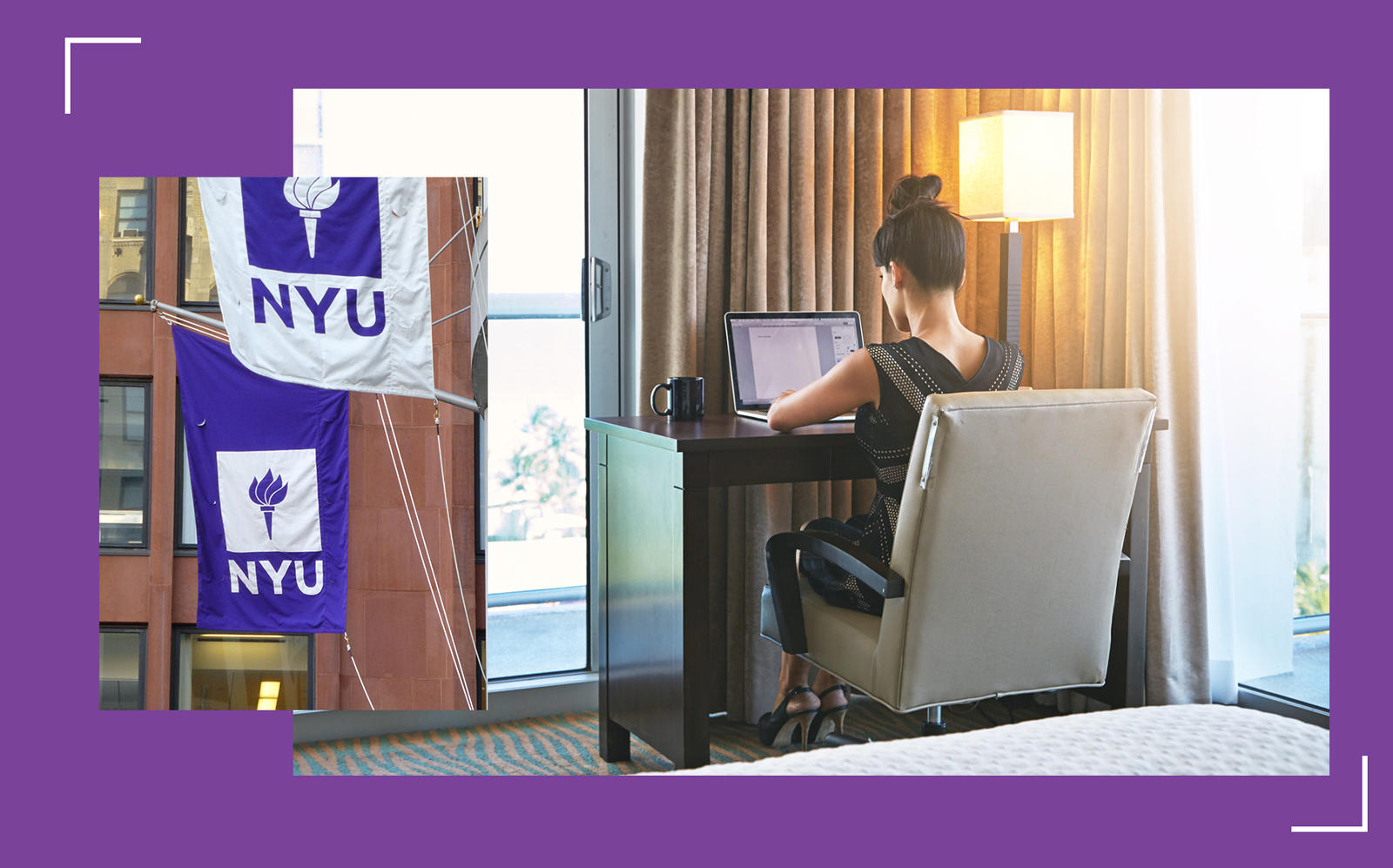 New York University may lease thousands of hotel rooms near its Greenwich Village campus to maintain social distance between students. (iStock, Wikipedia Commons)